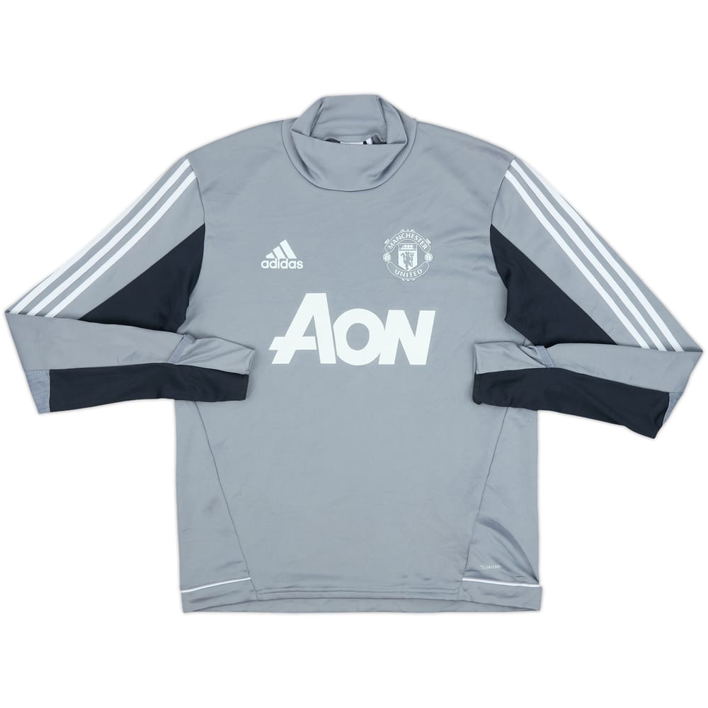 2017-18 Manchester United adidas Drill Top - 9/10 - (M)