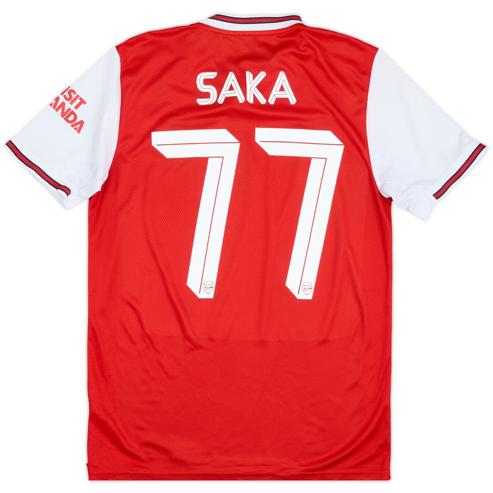 2019-20 Arsenal Home Shirt Saka #77 - 7/10 - (M)