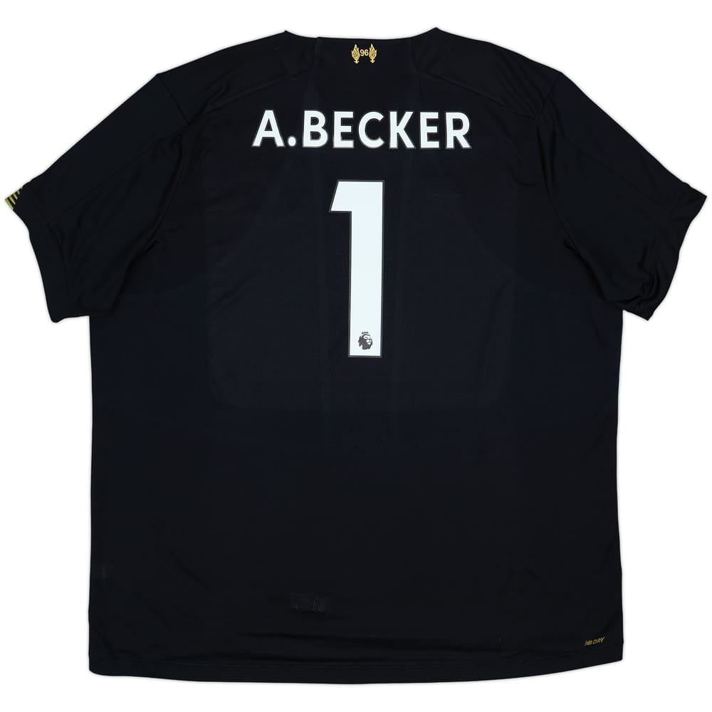2019-20 Liverpool GK S/S Shirt A.Becker #1 - 6/10 - (3XL)