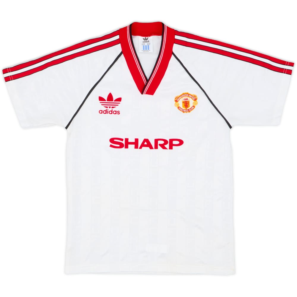 1988-90 Manchester United Away Shirt - 8/10 - (L.Boys)