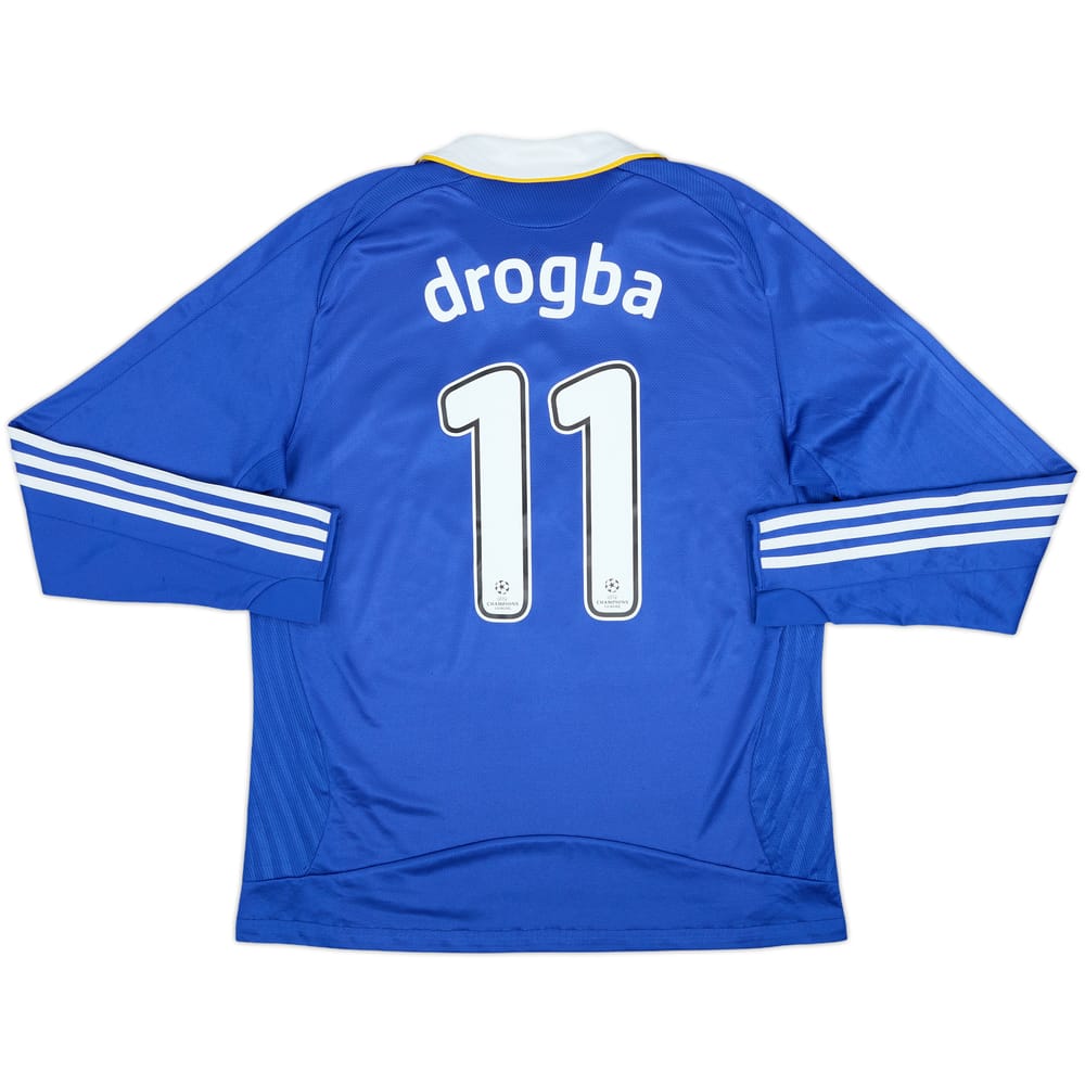 2008-09 Chelsea Home L/S Shirt Drogba #11 - 5/10 - (L)