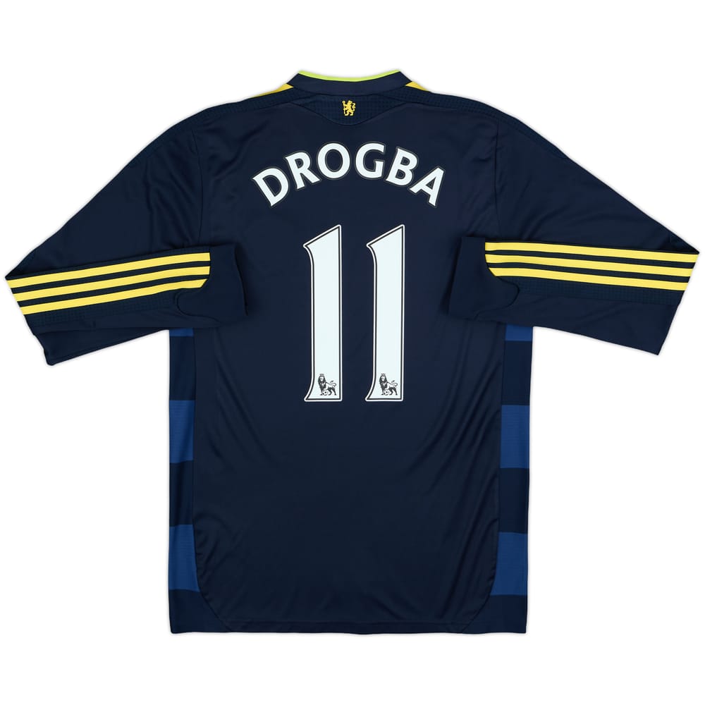 2009-10 Chelsea Player Issue Away L/S Shirt Drogba #11 - 8/10 - (S)