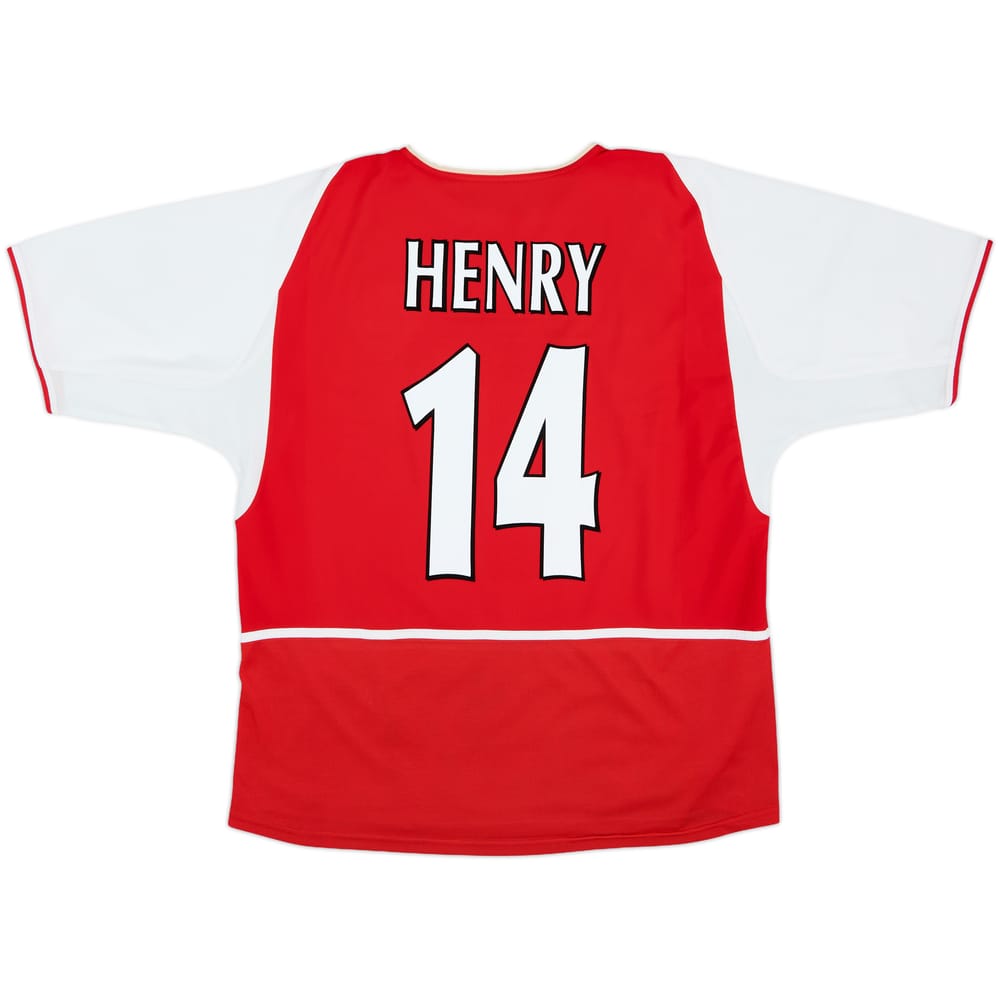 2002-04 Arsenal Home Shirt Henry #14 - 8/10 - (XL)
