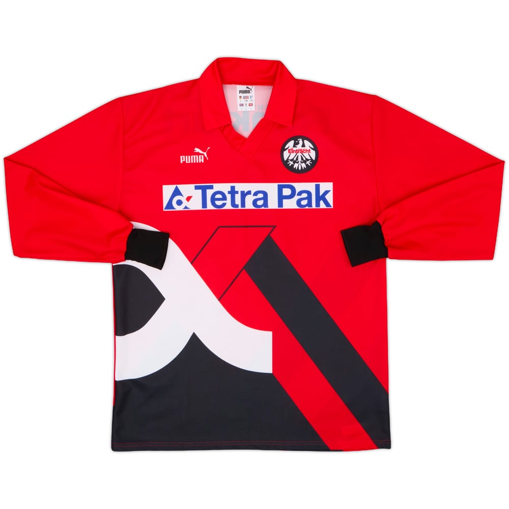 1993-94 Eintracht Frankfurt Home L/S Shirt - 8/10 - (L)
