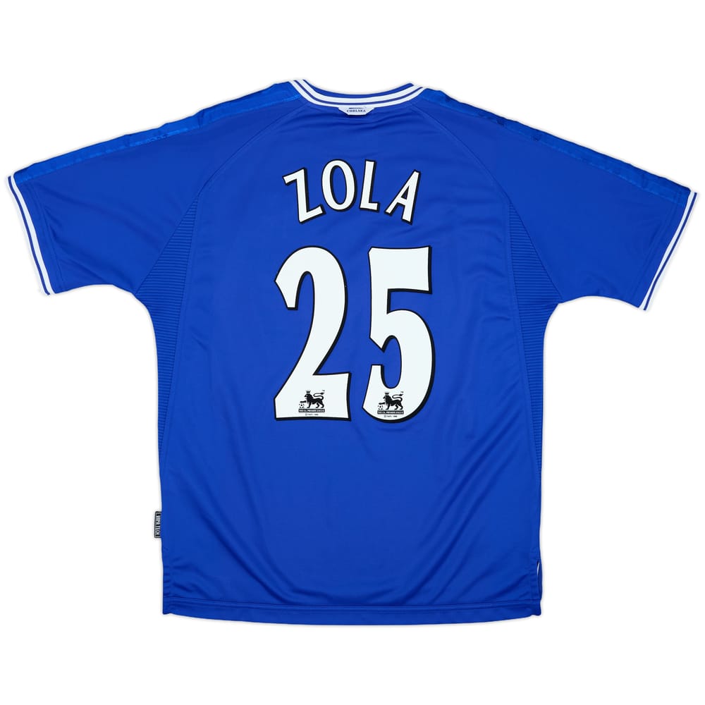 1999-01 Chelsea Home Shirt Zola #25 - 10/10 - (L)