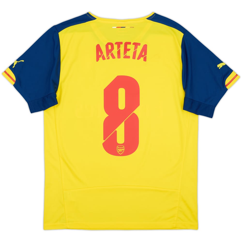 2014-15 Arsenal Away Shirt Arteta #8 - 7/10 - (M)