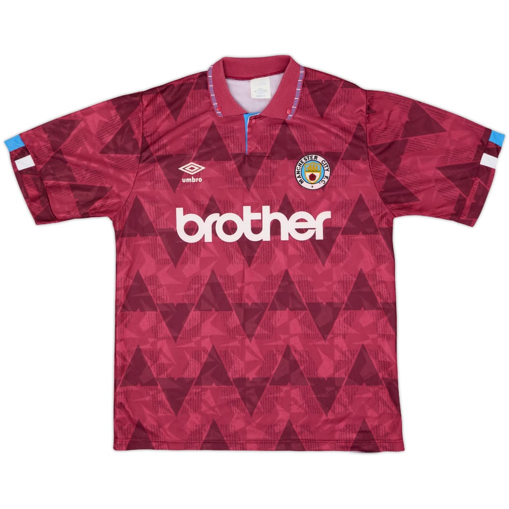 1990-92 Manchester City Away Shirt - 8/10 - (L)