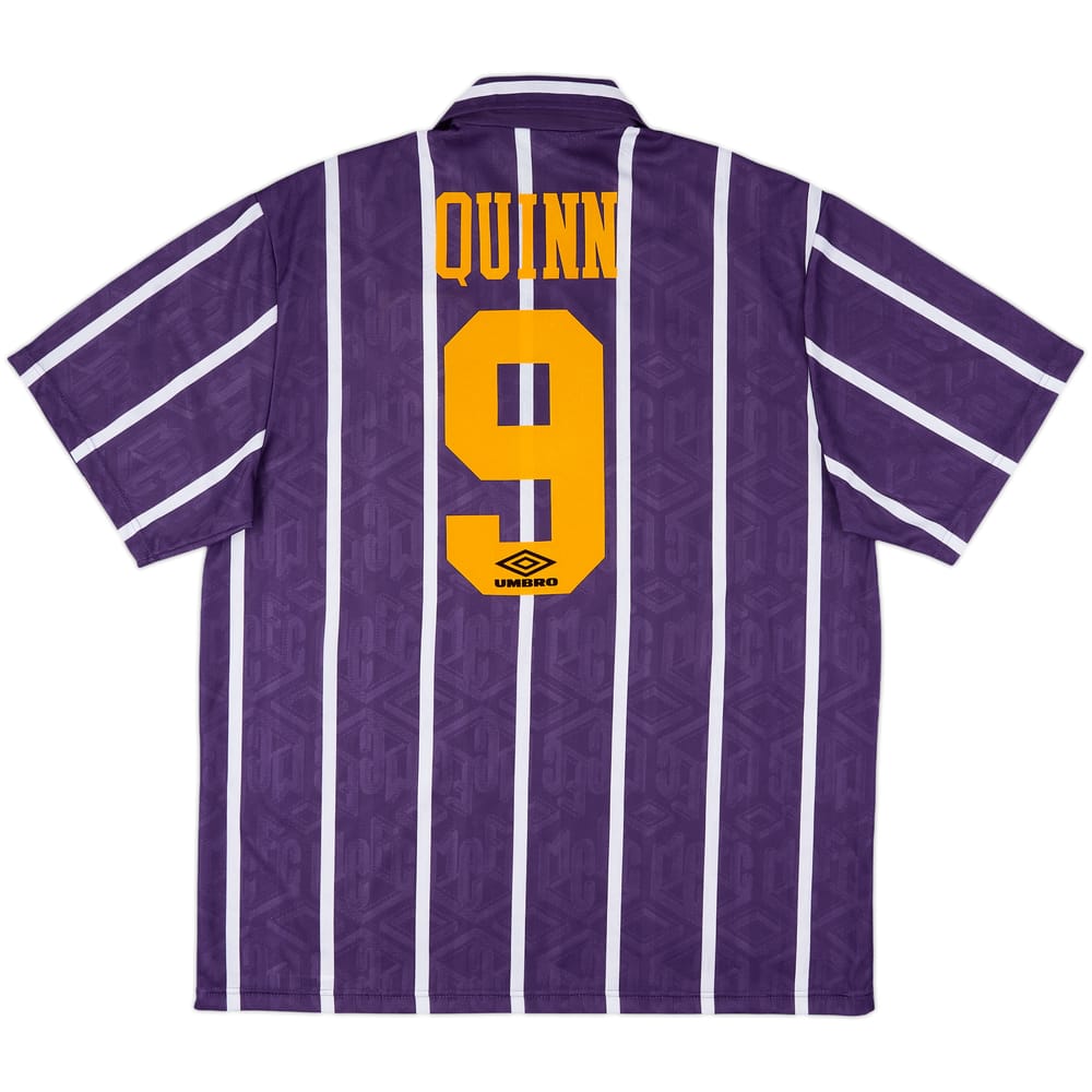 1993-94 Manchester City Away Shirt Quinn #9 - 10/10 - (XL)