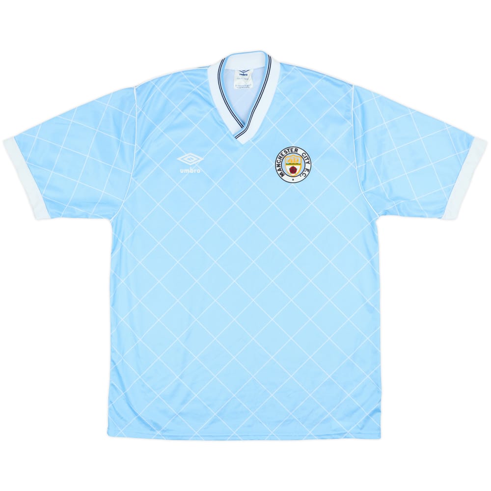 1987-89 Manchester City Home Shirt - 10/10 - (M)