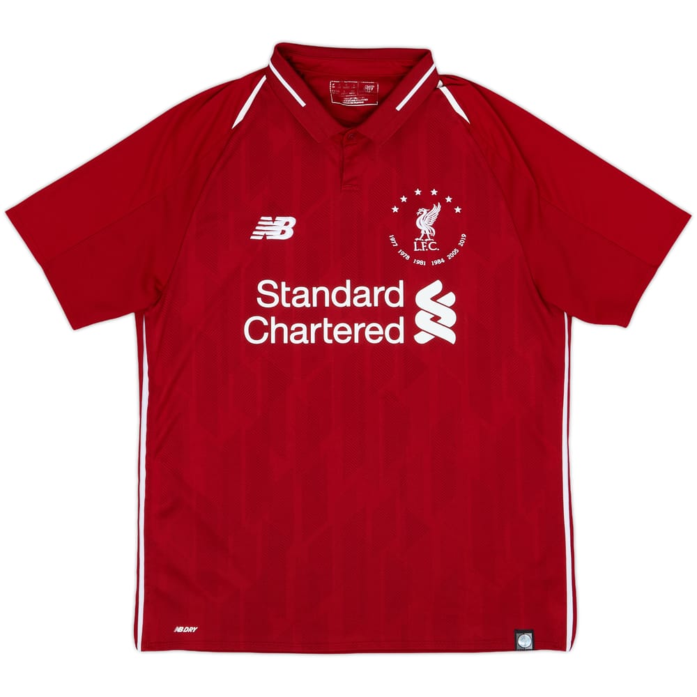 2018-19 Liverpool 'Six Times' Home Shirt - 8/10 - (M)