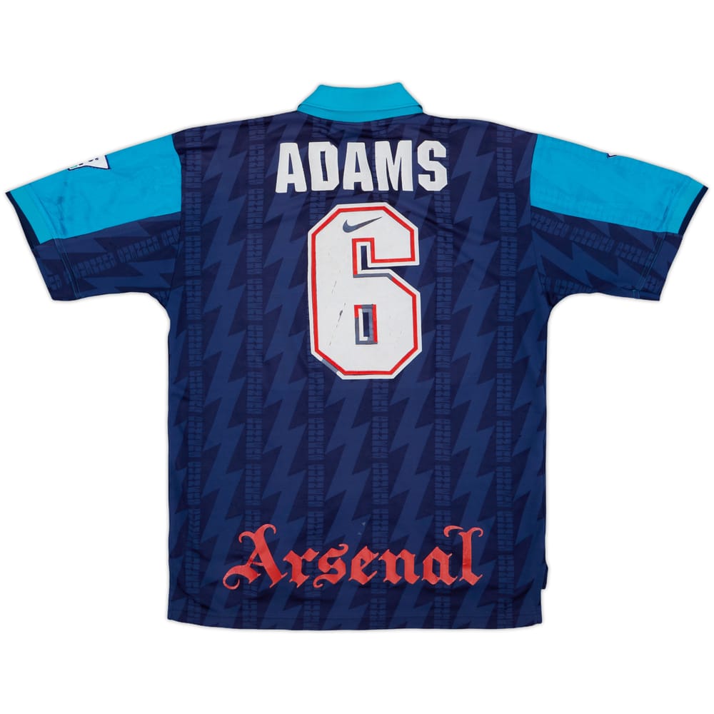 1994-95 Arsenal Away Shirt Adams #6 - 5/10 - (L)
