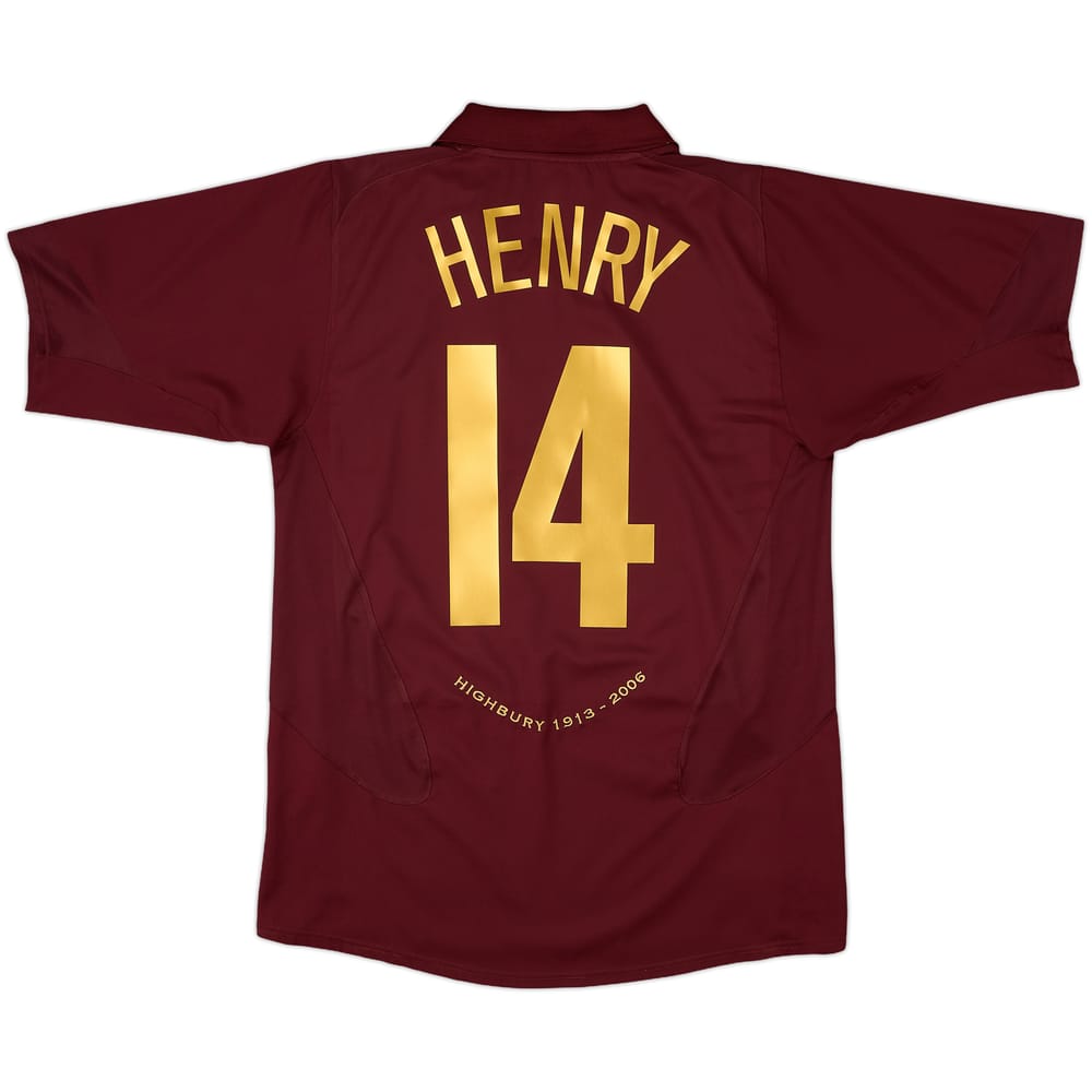 2005-06 Arsenal Home Shirt Henry #14 - 10/10 - (M)