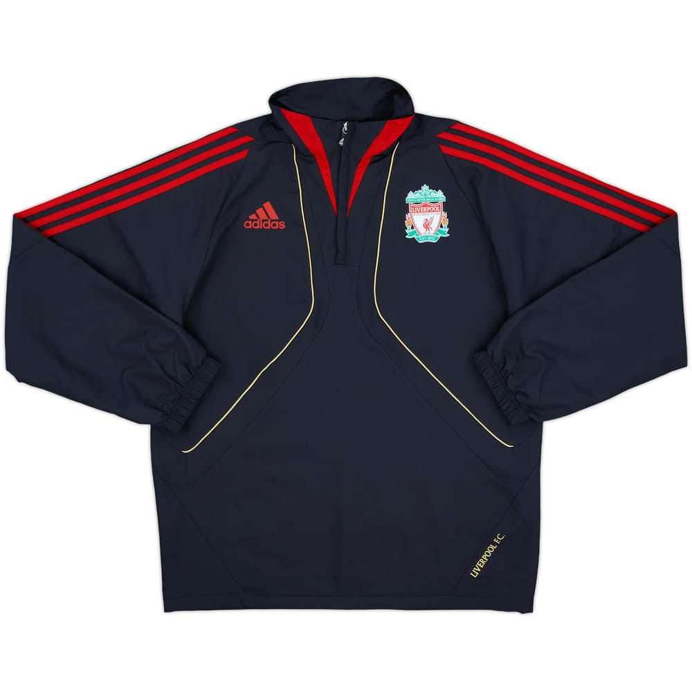 2009-10 Liverpool adidas 1/4 Zip Rain Jacket - 10/10 - (S)