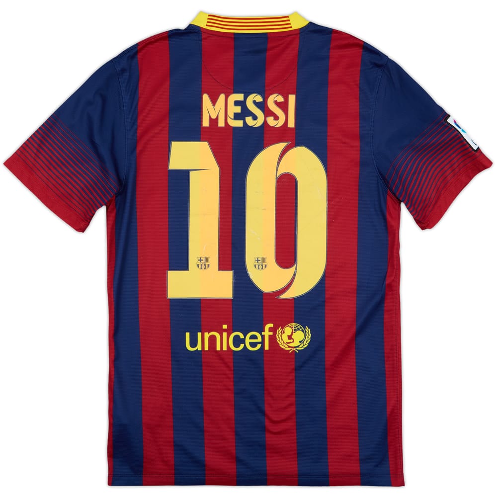 2013-14 Barcelona Home Shirt Messi #10 - 5/10 - (S)