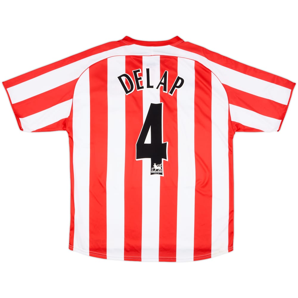 2005-07 Sunderland Home Shirt Delap #4 - 9/10 - (L)