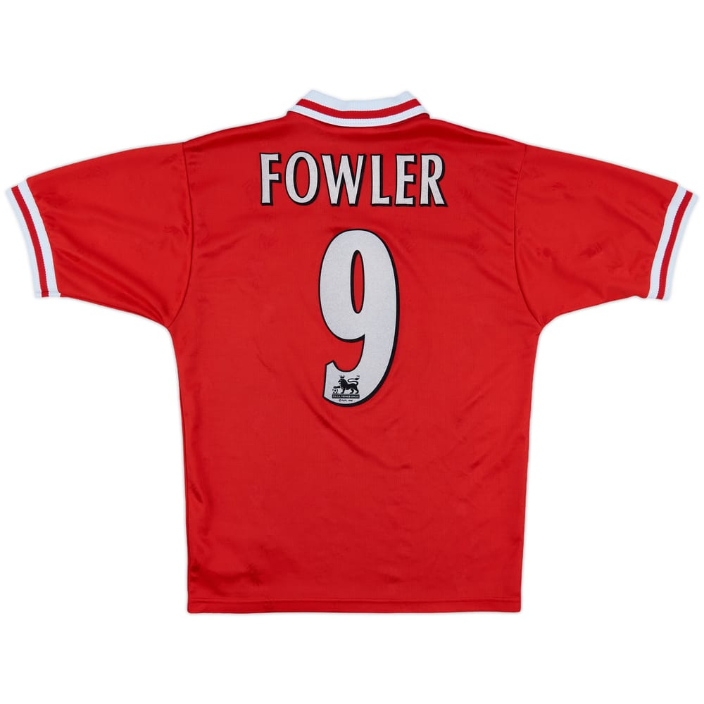 1996-98 Liverpool Home Shirt Fowler #9 - 6/10 - (S)