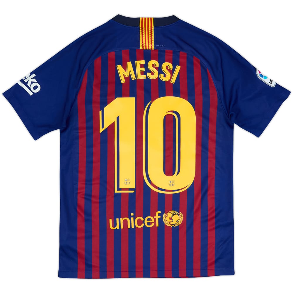 2018-19 Barcelona Home Shirt Messi #10 - 8/10 - (S)