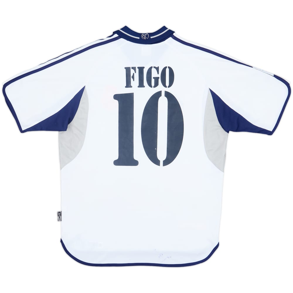 2000-01 Real Madrid Home Shirt Figo #10 - 6/10 - (M)