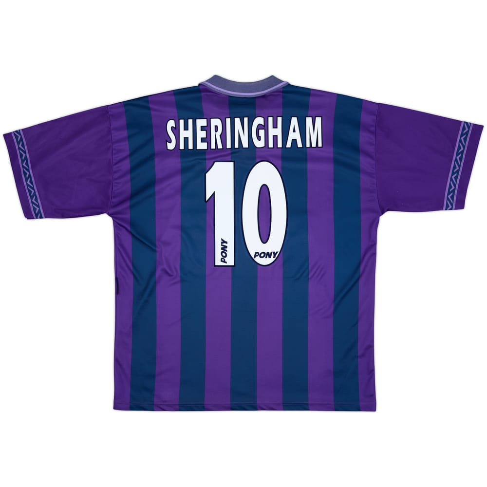 1995-97 Tottenham Away Shirt Sheringham #10 - 8/10 - (XL)