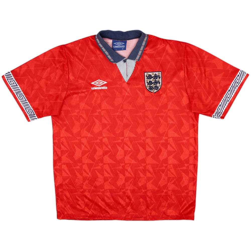 1990-93 England Away Shirt - 6/10 - (L)