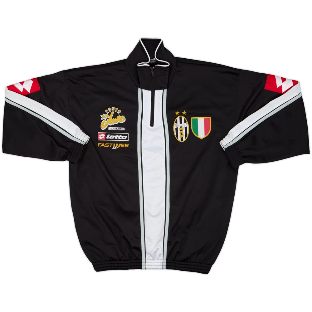 2002-03 Juventus Lotto Scuola Calcio 1/4 Zip Track Top - 8/10 - (L)