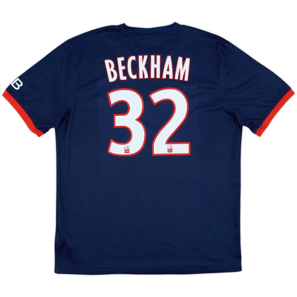 2013-14 Paris Saint-Germain Home Shirt Beckham #32 - 9/10 - (L)