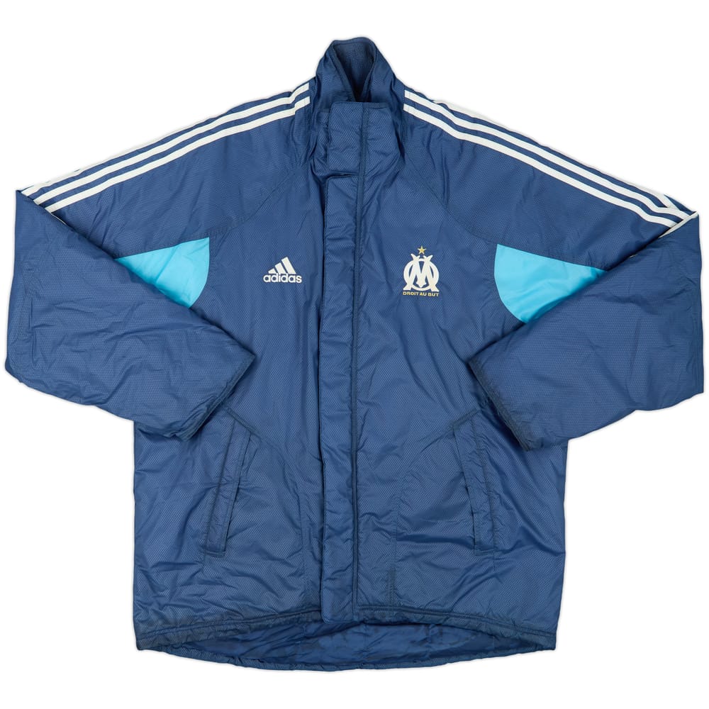2004-05 Olympique Marseille adidas Padded Bench Coat - 8/10 - (XL)