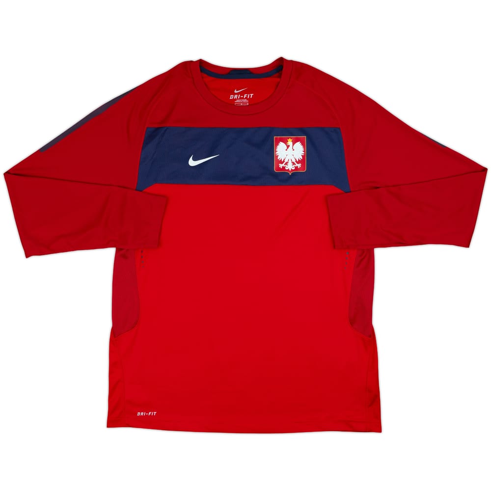 2010-12 Poland Nike Authentic Training L/S Shirt - 10/10 - (L)