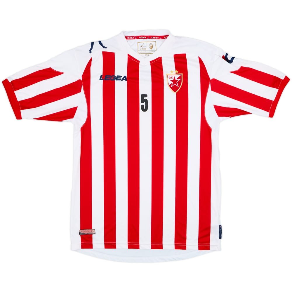 2012-13 Red Star Belgrade Home Shirt #5 - 8/10 - (XL)