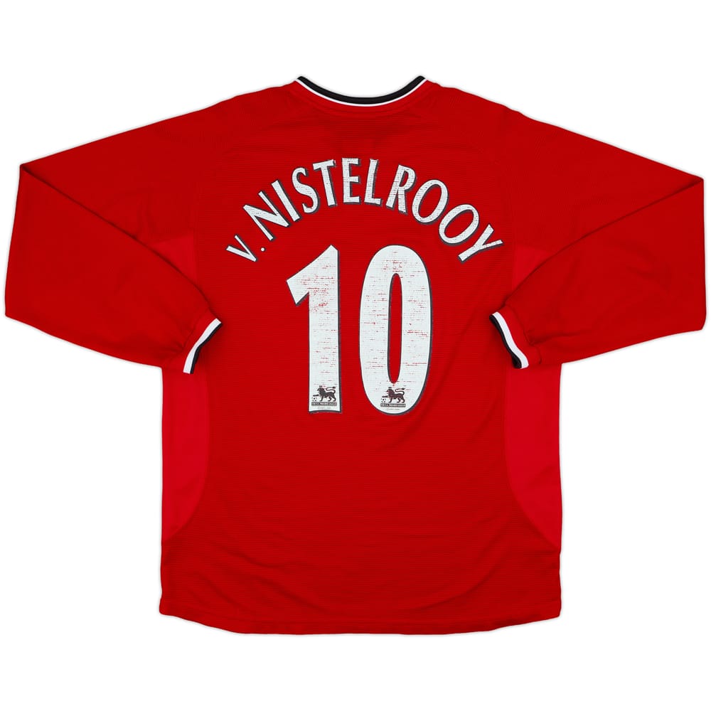 2000-02 Manchester United Home L/S Shirt V.Nistelrooy #10 - 5/10 - (M)