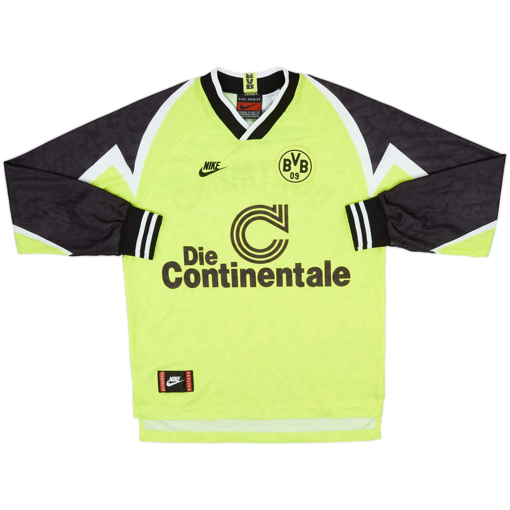 1995-96 Borussia Dortmund Home L/S Shirt - 8/10 - (S)
