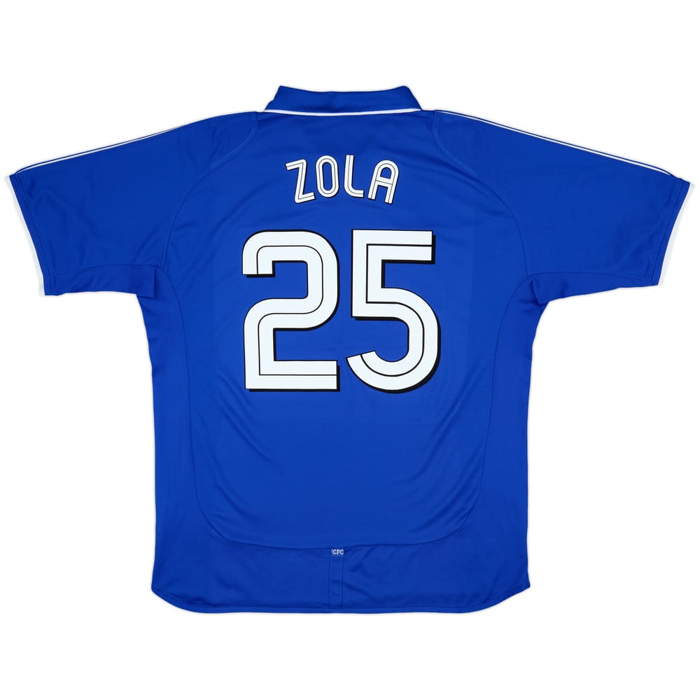 2001-03 Chelsea Home Shirt Zola #25 - 8/10 - (XL)