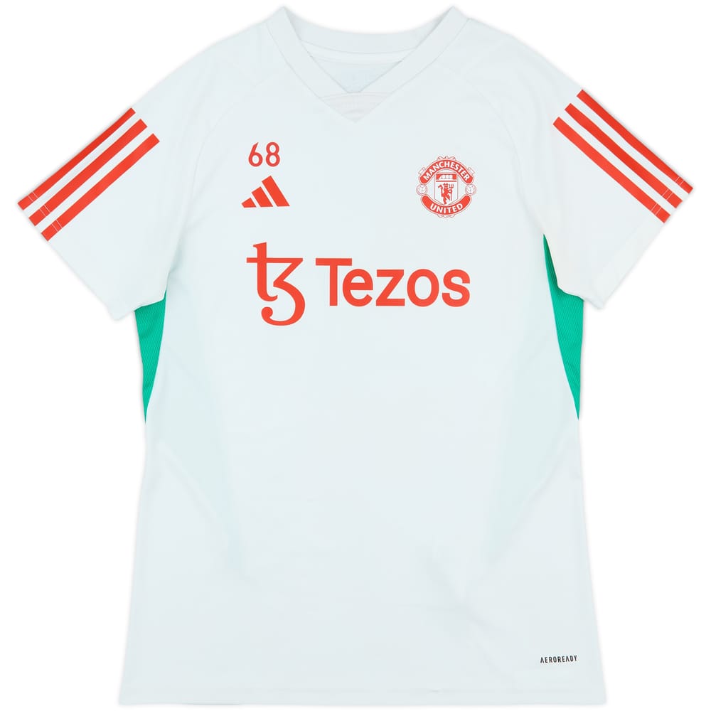 2022-23 Manchester United Player Issue adidas Training Shirt #68 - 8/10 - (S)