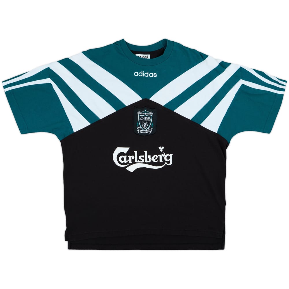 1995-96 Liverpool adidas Cotton Tee - 9/10 - (L/XL)