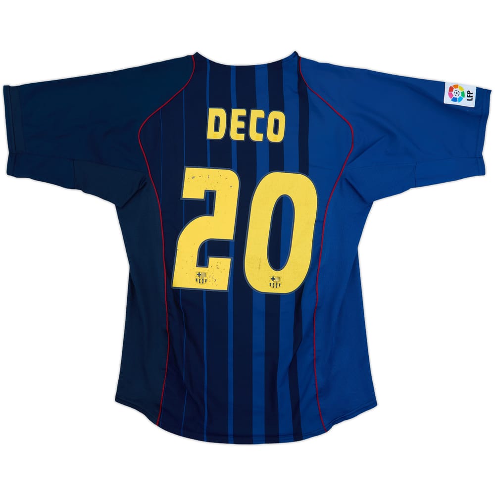 2004-05 Barcelona Away Shirt Deco #20 - 6/10 - (L)