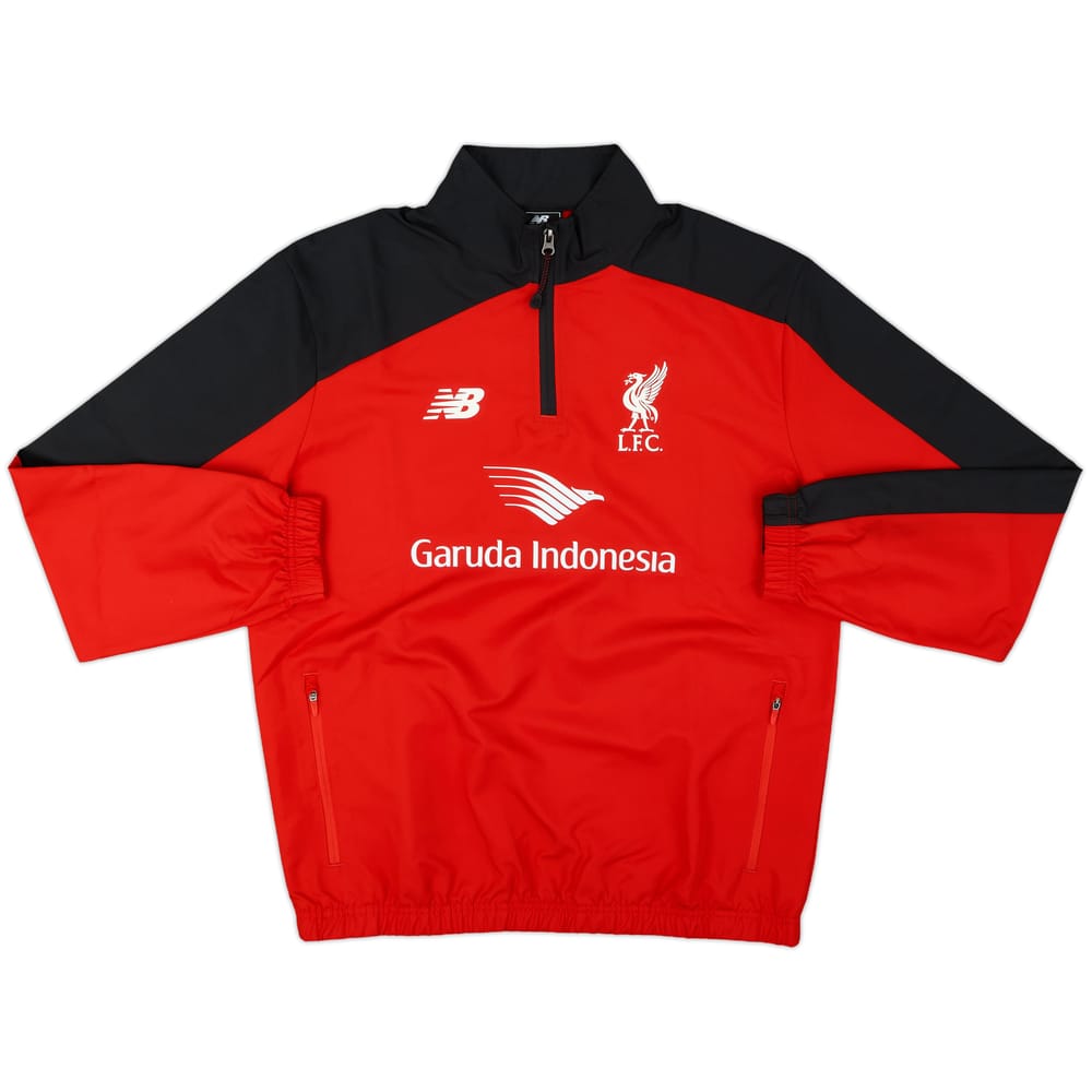 2015-16 Liverpool New Balance 1/4 Zip Drill Top - 10/10 - (M)