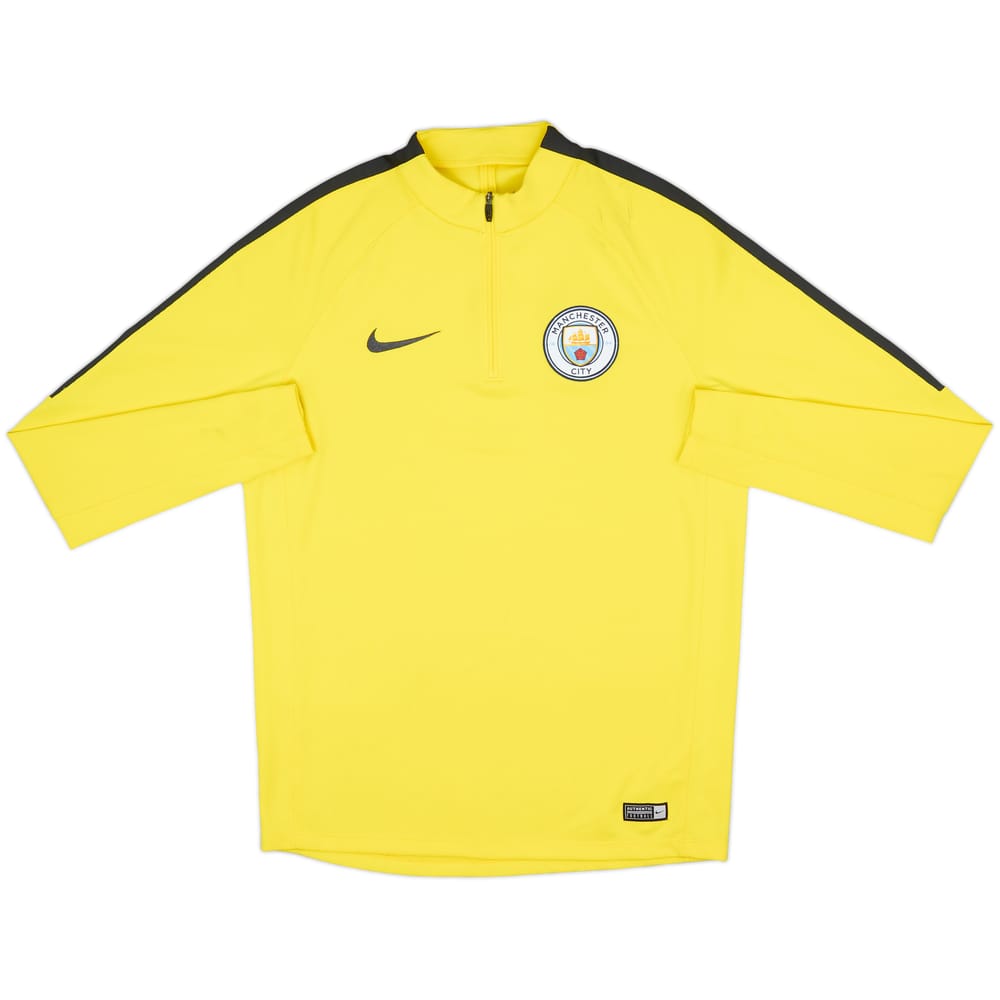 2017-18 Manchester City Nike 1/4 Zip Drill Top - 6/10 - (M)