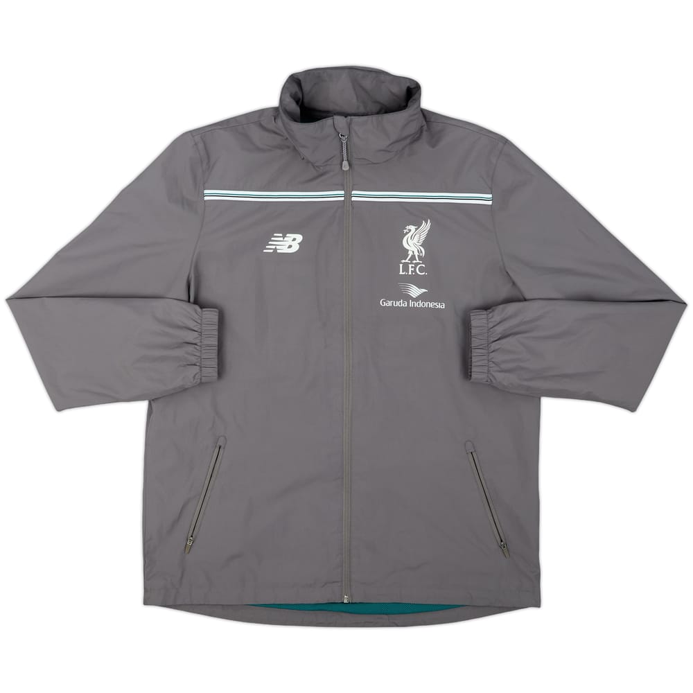 2015-16 Liverpool New Balance Hooded Rain Jacket - 10/10 - (L)