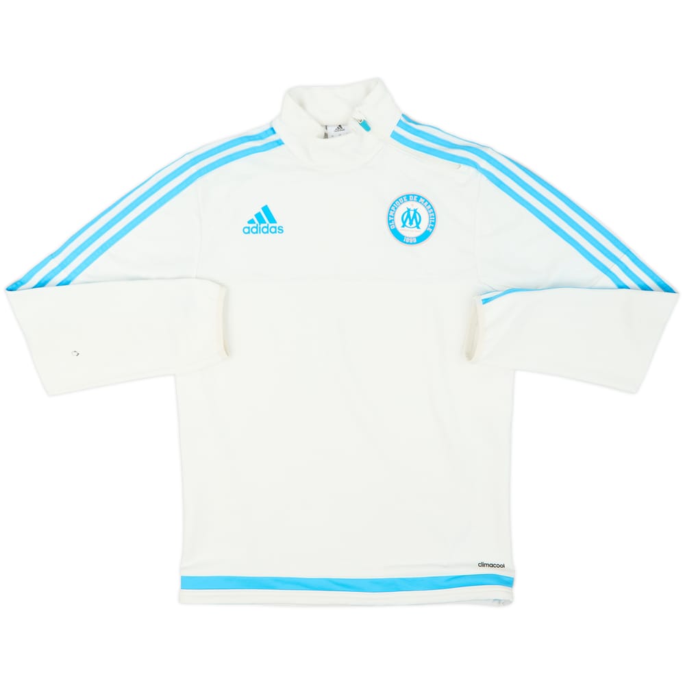 2015-16 Olympique Marseille adidas 1/4 Zip Drill Top - 8/10 - (S)