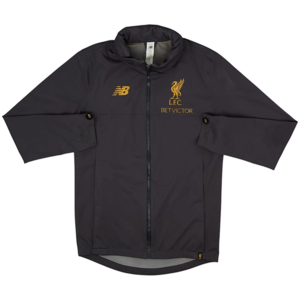 2018-19 Liverpool New Balance Hooded Rain Jacket - 8/10 - (S)