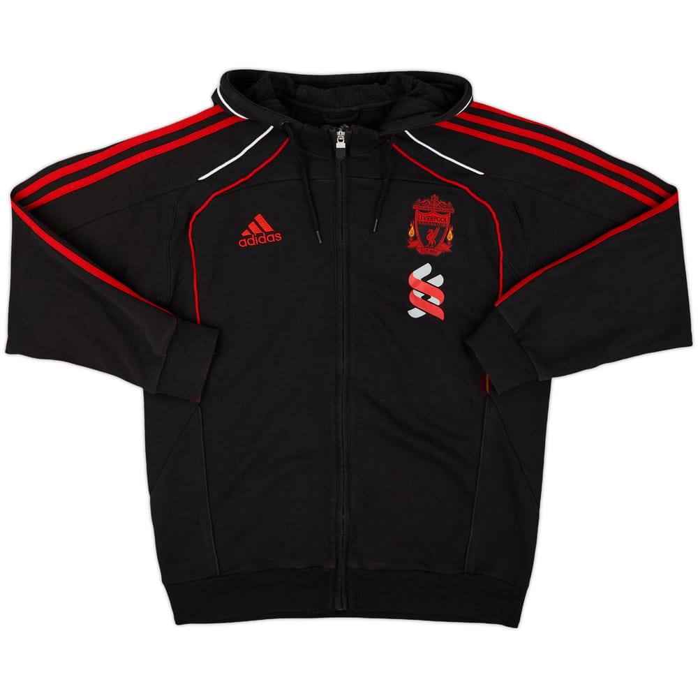 2010-11 Liverpool adidas Hooded Track Jacket - 8/10 - (L)