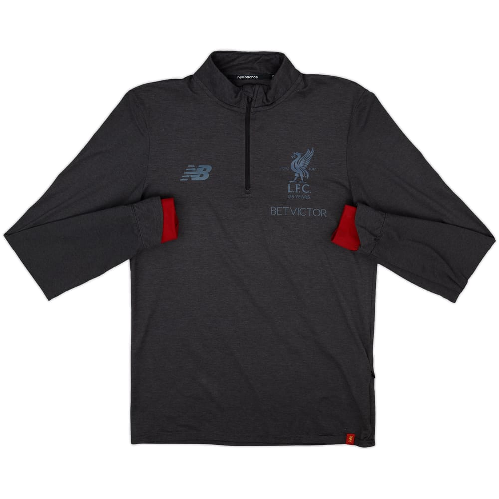 2017-18 Liverpool New Balance 1/4 Zip Drill Top - 9/10 - (S)