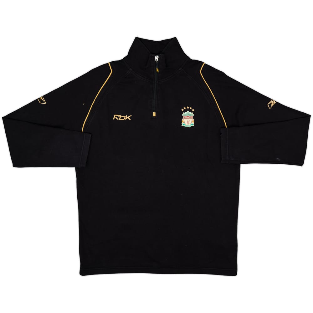 2003-04 Liverpool Reebok 1/4 Zip Drill Top - 9/10 - (S)