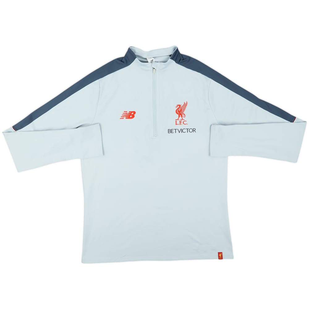 2019-20 Liverpool New Balance 1/2 Zip Drill Top - 9/10 - (L)