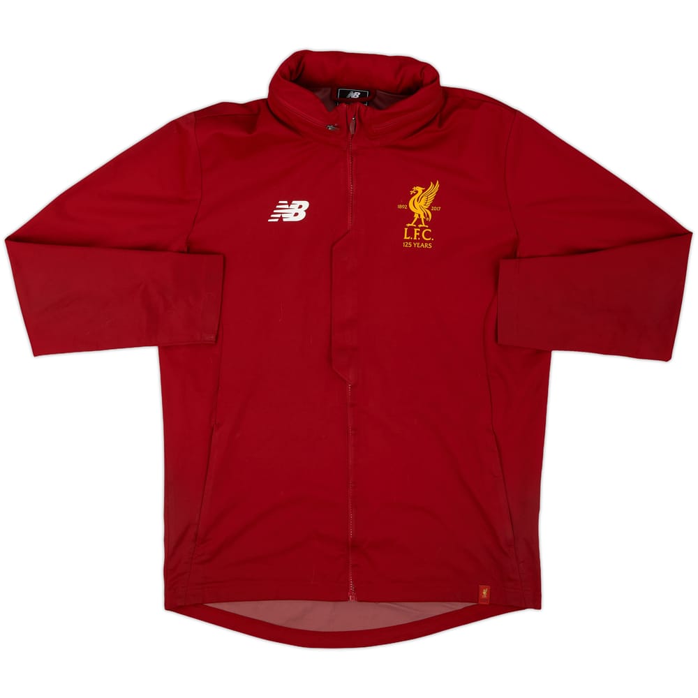 2017-18 Liverpool New Balance Hooded Rain Jacket - 10/10 - (M)