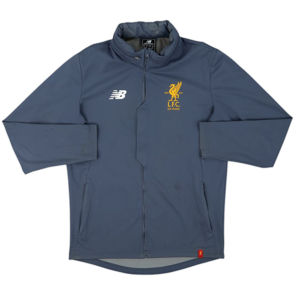 2017-18 Liverpool New Balance Hooded Rain Jacket - 9/10 - (M)
