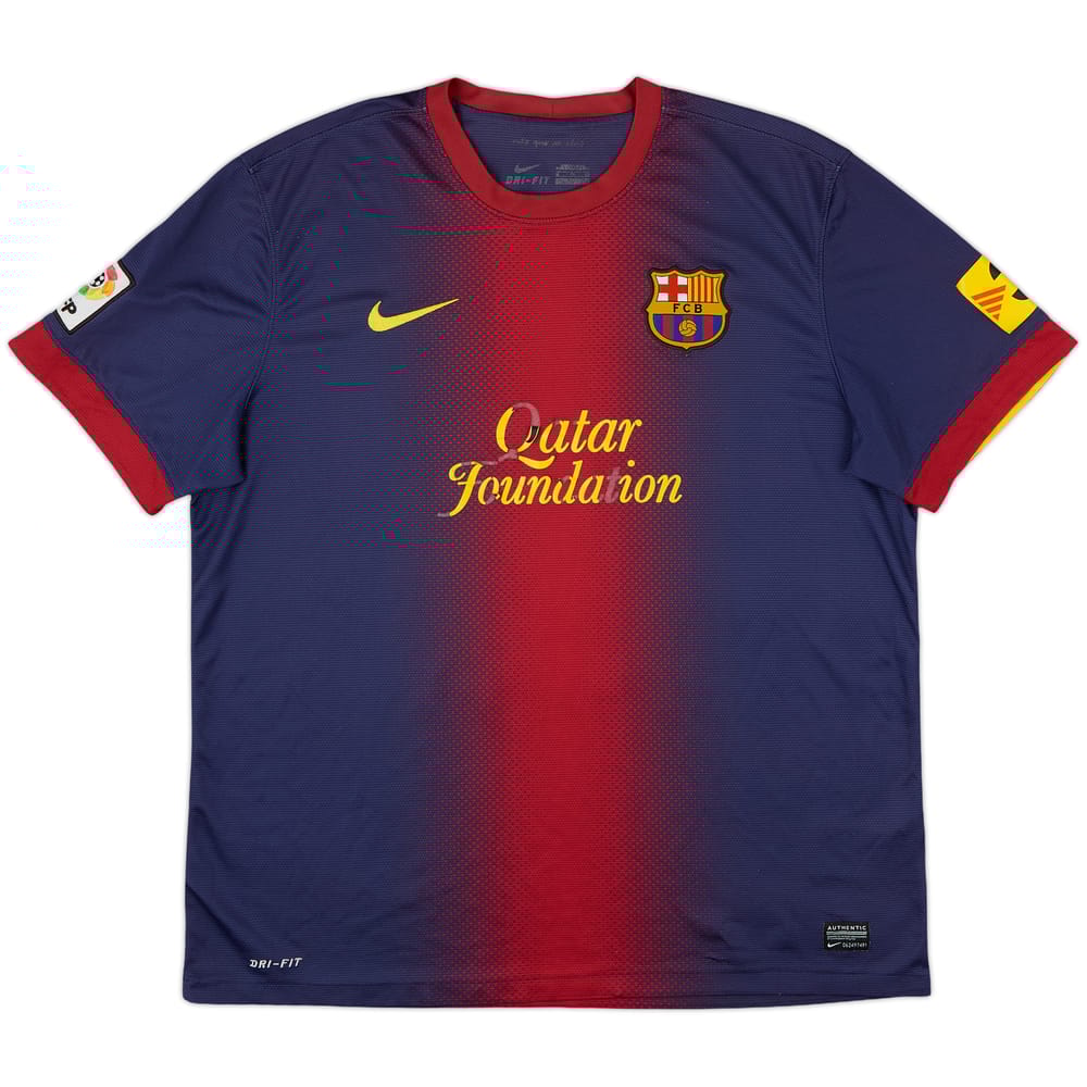 2012-13 Barcelona Home Shirt - 4/10 - (XL)