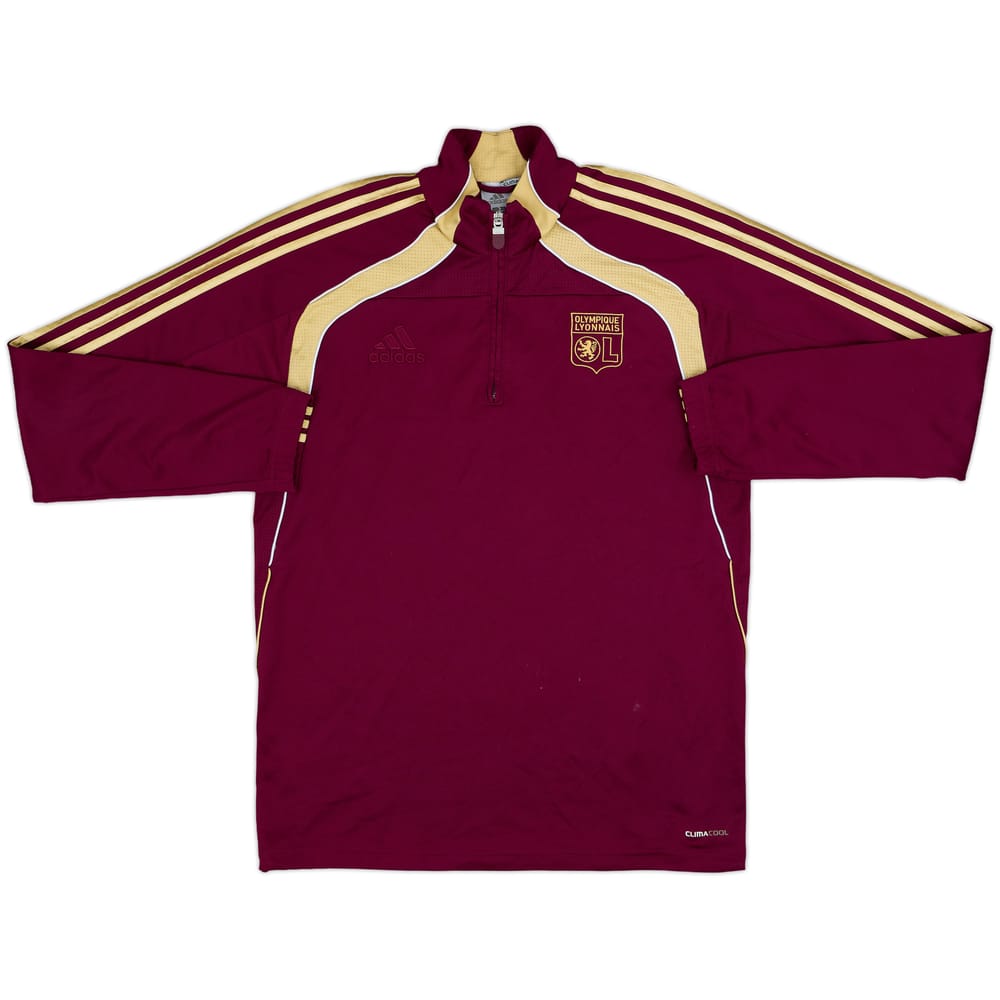 2010-11 Olympique Lyon adidas 1/4 Zip Training Top - 8/10 - (M/L)