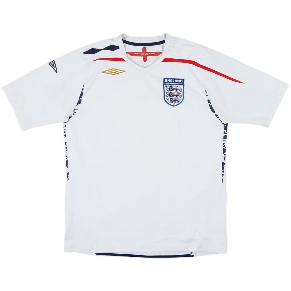 2007-09 England Home Shirt - 4/10 - (L)
