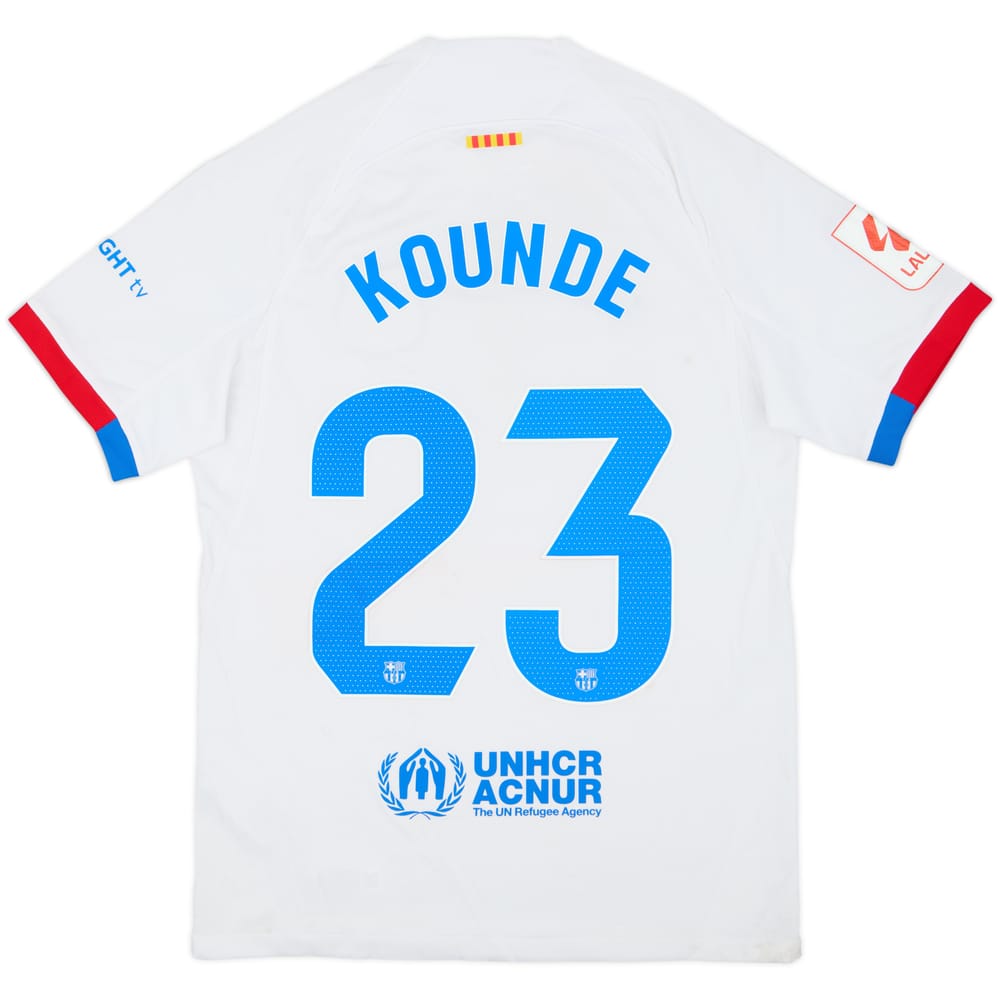 2023-24 Barcelona Away Shirt Kounde #23 - 5/10 - (S)